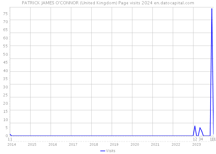 PATRICK JAMES O'CONNOR (United Kingdom) Page visits 2024 