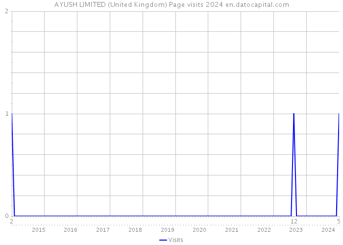 AYUSH LIMITED (United Kingdom) Page visits 2024 