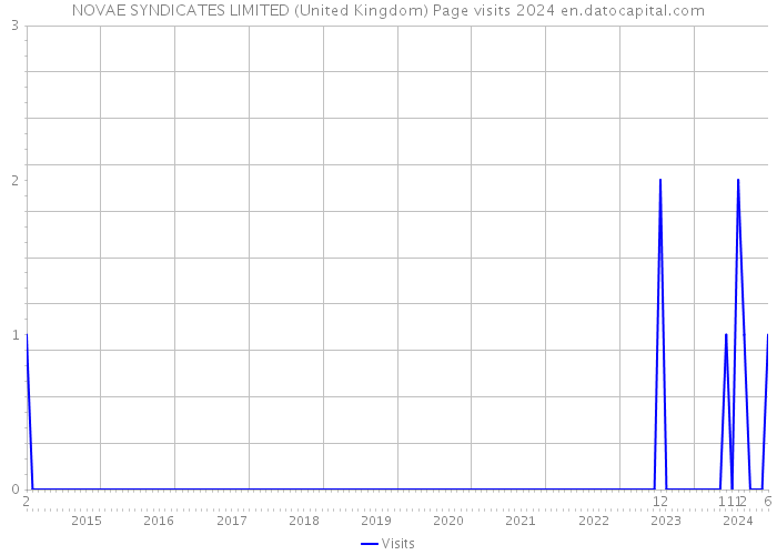 NOVAE SYNDICATES LIMITED (United Kingdom) Page visits 2024 