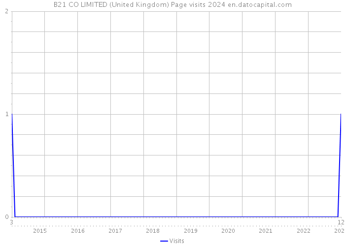 B21 CO LIMITED (United Kingdom) Page visits 2024 
