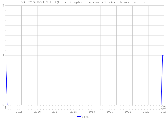 VALCY SKINS LIMITED (United Kingdom) Page visits 2024 