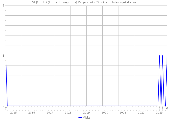 SEJO LTD (United Kingdom) Page visits 2024 