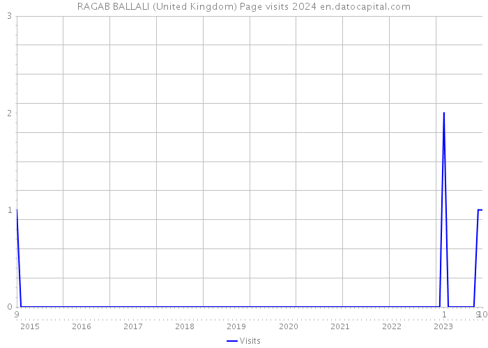 RAGAB BALLALI (United Kingdom) Page visits 2024 