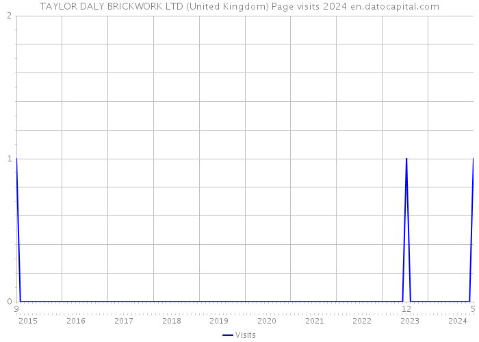 TAYLOR DALY BRICKWORK LTD (United Kingdom) Page visits 2024 