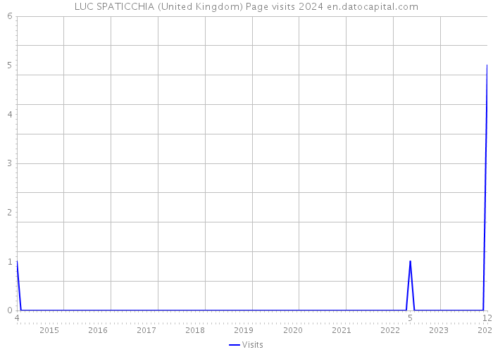 LUC SPATICCHIA (United Kingdom) Page visits 2024 
