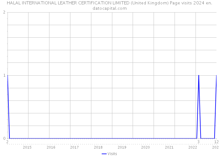 HALAL INTERNATIONAL LEATHER CERTIFICATION LIMITED (United Kingdom) Page visits 2024 