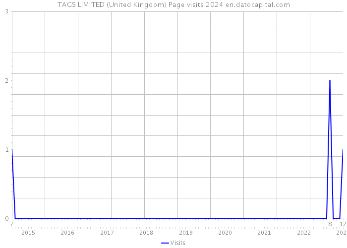 TAGS LIMITED (United Kingdom) Page visits 2024 