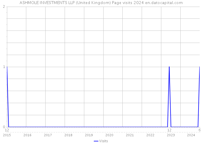ASHMOLE INVESTMENTS LLP (United Kingdom) Page visits 2024 