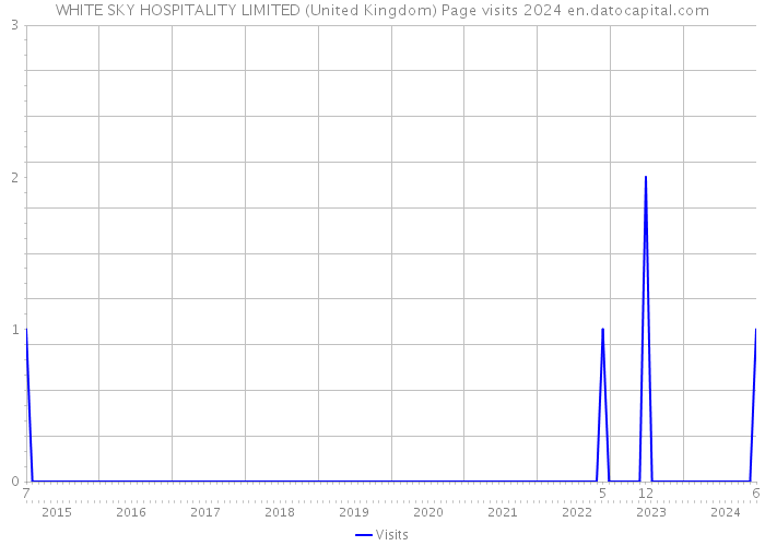 WHITE SKY HOSPITALITY LIMITED (United Kingdom) Page visits 2024 