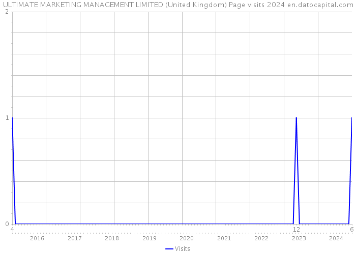 ULTIMATE MARKETING MANAGEMENT LIMITED (United Kingdom) Page visits 2024 