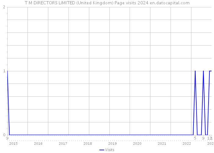 T M DIRECTORS LIMITED (United Kingdom) Page visits 2024 