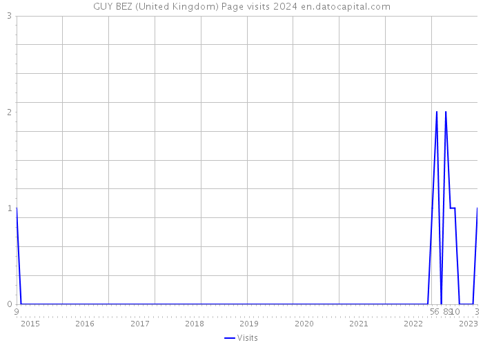 GUY BEZ (United Kingdom) Page visits 2024 