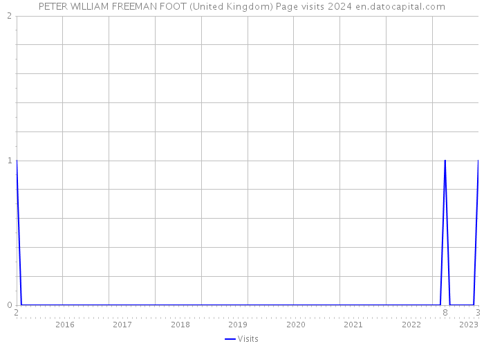 PETER WILLIAM FREEMAN FOOT (United Kingdom) Page visits 2024 