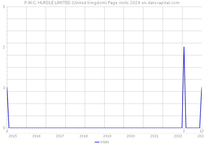 P.W.G. HURDLE LIMITED (United Kingdom) Page visits 2024 