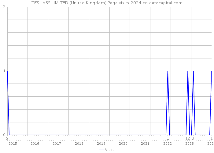 TES LABS LIMITED (United Kingdom) Page visits 2024 