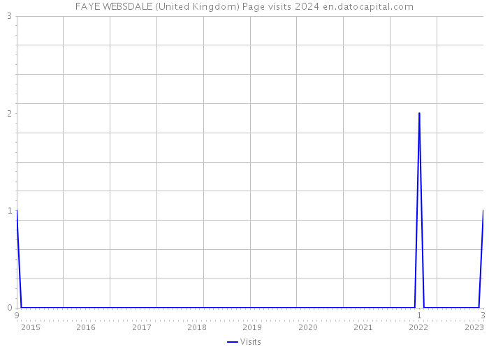 FAYE WEBSDALE (United Kingdom) Page visits 2024 