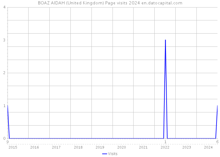 BOAZ AIDAH (United Kingdom) Page visits 2024 