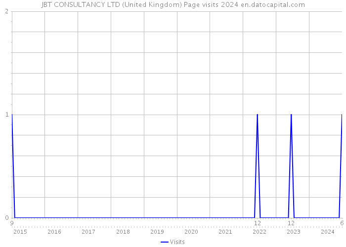 JBT CONSULTANCY LTD (United Kingdom) Page visits 2024 