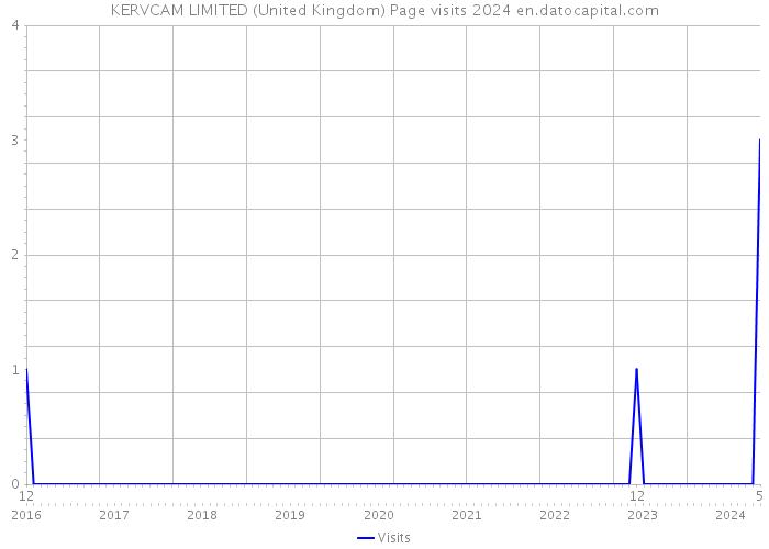 KERVCAM LIMITED (United Kingdom) Page visits 2024 