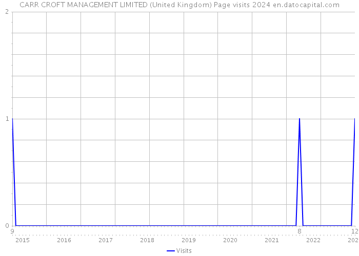 CARR CROFT MANAGEMENT LIMITED (United Kingdom) Page visits 2024 