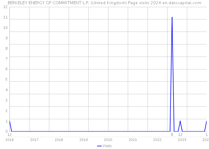 BERKELEY ENERGY GP COMMITMENT L.P. (United Kingdom) Page visits 2024 