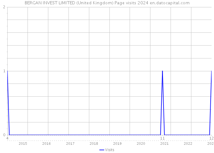 BERGAN INVEST LIMITED (United Kingdom) Page visits 2024 
