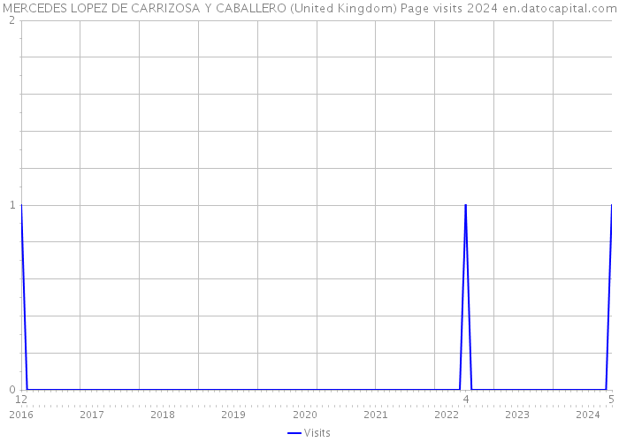 MERCEDES LOPEZ DE CARRIZOSA Y CABALLERO (United Kingdom) Page visits 2024 