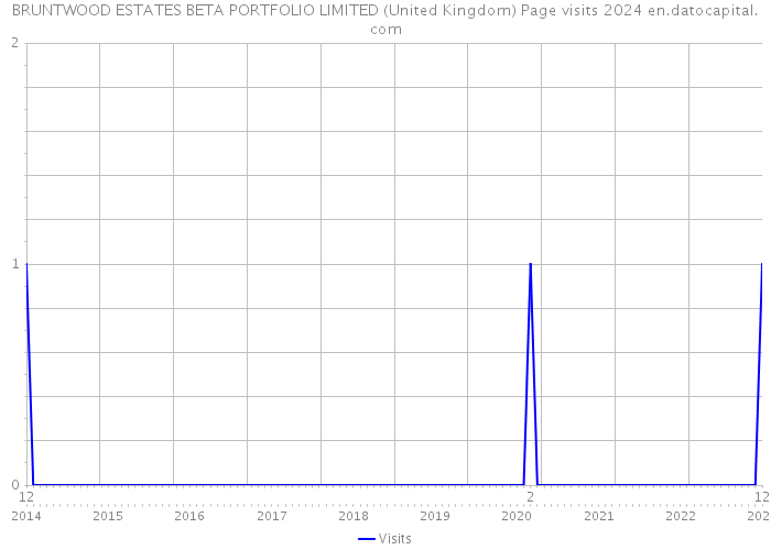BRUNTWOOD ESTATES BETA PORTFOLIO LIMITED (United Kingdom) Page visits 2024 