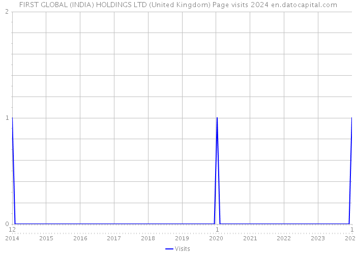 FIRST GLOBAL (INDIA) HOLDINGS LTD (United Kingdom) Page visits 2024 