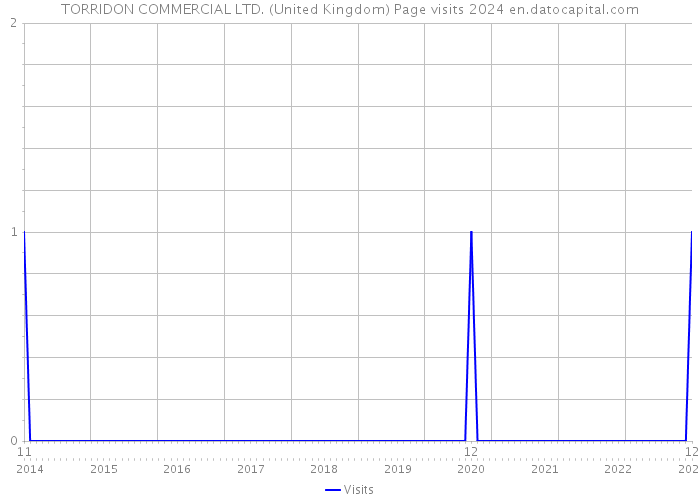 TORRIDON COMMERCIAL LTD. (United Kingdom) Page visits 2024 