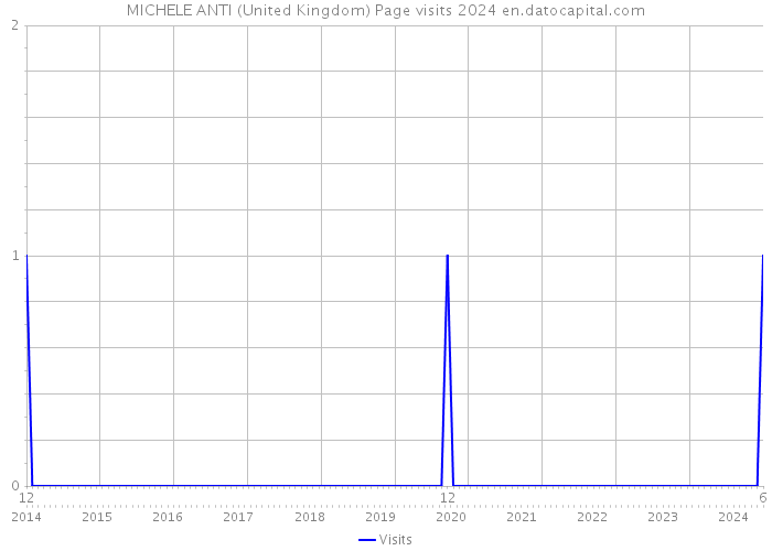 MICHELE ANTI (United Kingdom) Page visits 2024 