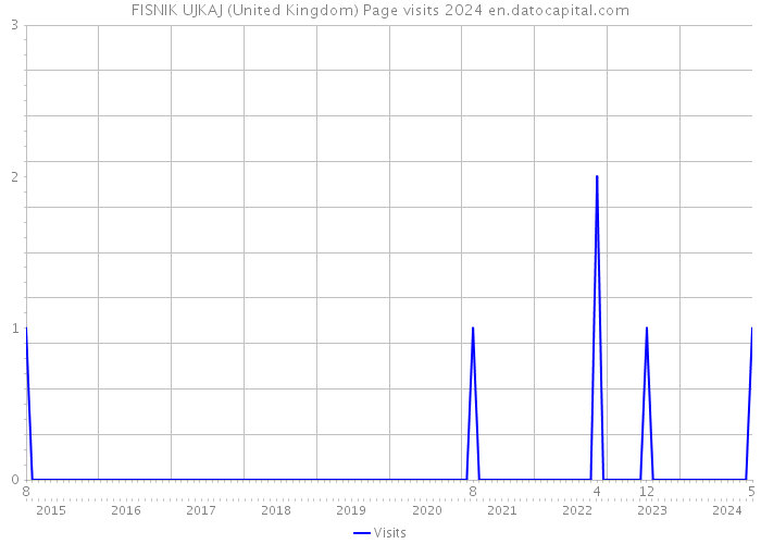 FISNIK UJKAJ (United Kingdom) Page visits 2024 