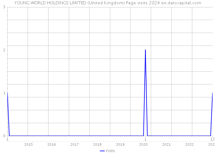 YOUNG WORLD HOLDINGS LIMITED (United Kingdom) Page visits 2024 