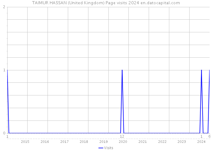 TAIMUR HASSAN (United Kingdom) Page visits 2024 