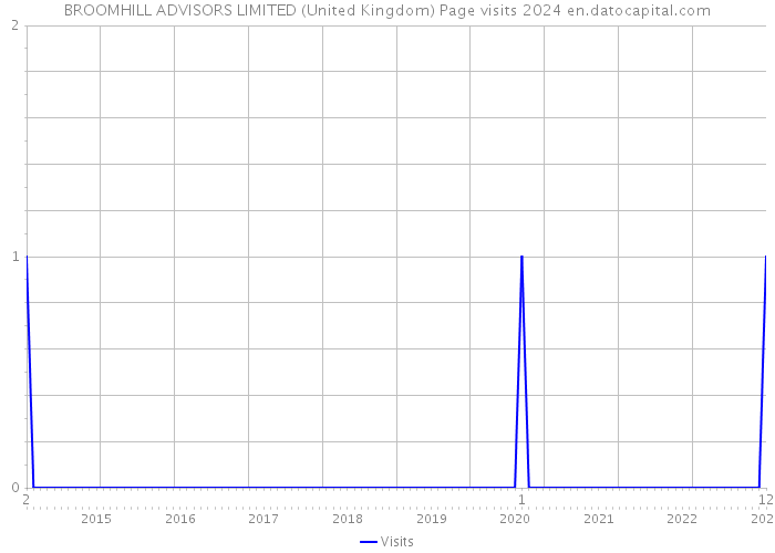 BROOMHILL ADVISORS LIMITED (United Kingdom) Page visits 2024 