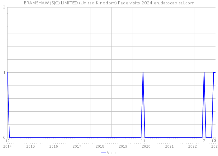 BRAMSHAW (SJC) LIMITED (United Kingdom) Page visits 2024 