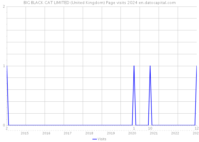 BIG BLACK CAT LIMITED (United Kingdom) Page visits 2024 