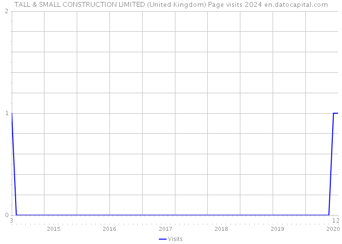 TALL & SMALL CONSTRUCTION LIMITED (United Kingdom) Page visits 2024 