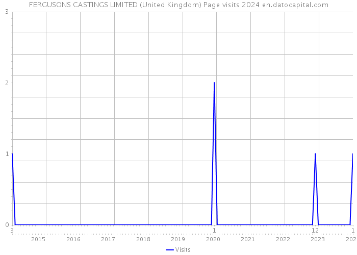 FERGUSONS CASTINGS LIMITED (United Kingdom) Page visits 2024 