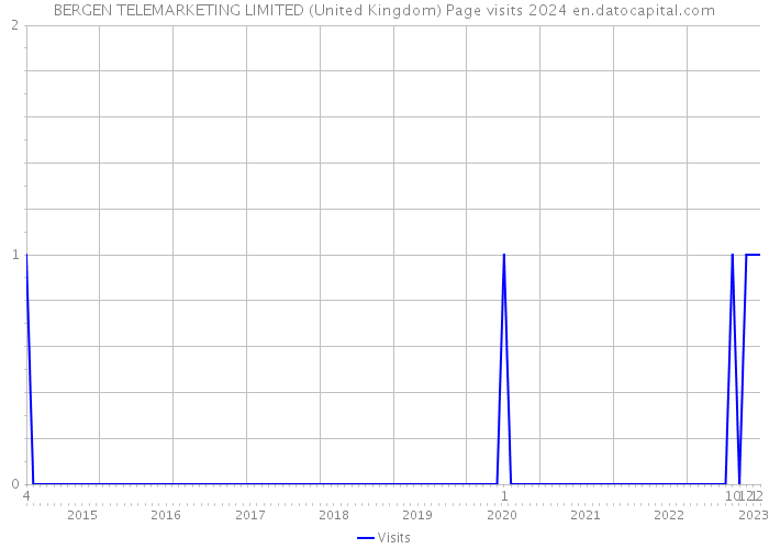BERGEN TELEMARKETING LIMITED (United Kingdom) Page visits 2024 