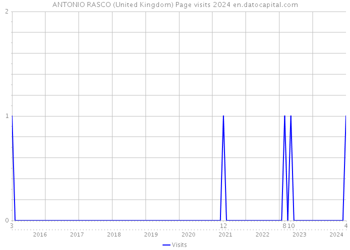ANTONIO RASCO (United Kingdom) Page visits 2024 
