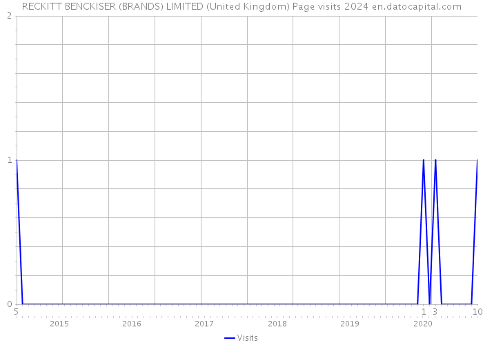 RECKITT BENCKISER (BRANDS) LIMITED (United Kingdom) Page visits 2024 