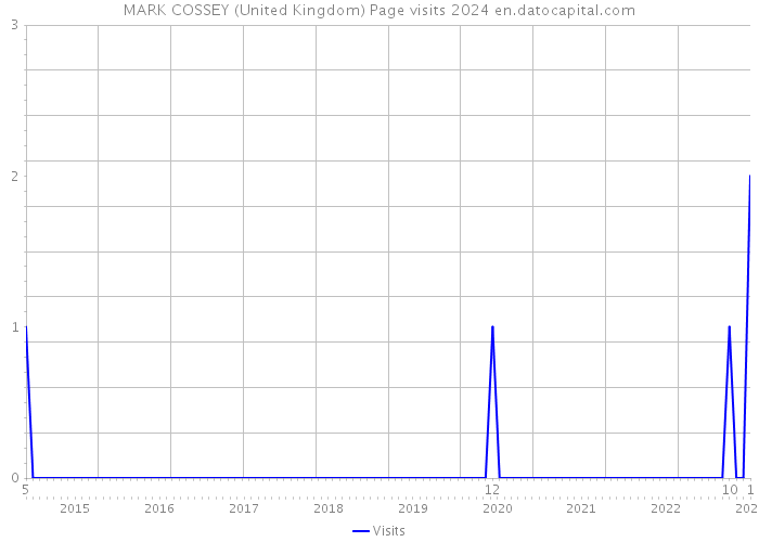 MARK COSSEY (United Kingdom) Page visits 2024 