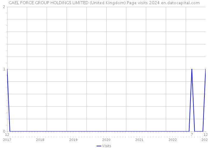 GAEL FORCE GROUP HOLDINGS LIMITED (United Kingdom) Page visits 2024 