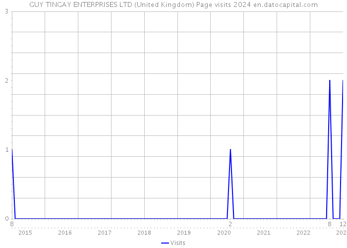 GUY TINGAY ENTERPRISES LTD (United Kingdom) Page visits 2024 