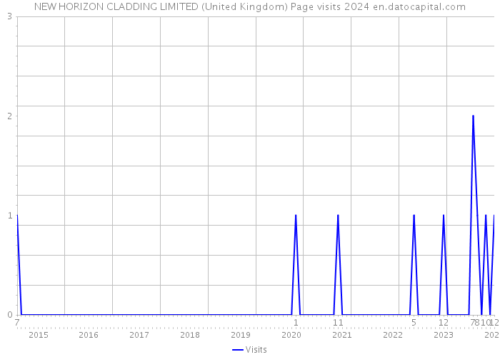 NEW HORIZON CLADDING LIMITED (United Kingdom) Page visits 2024 
