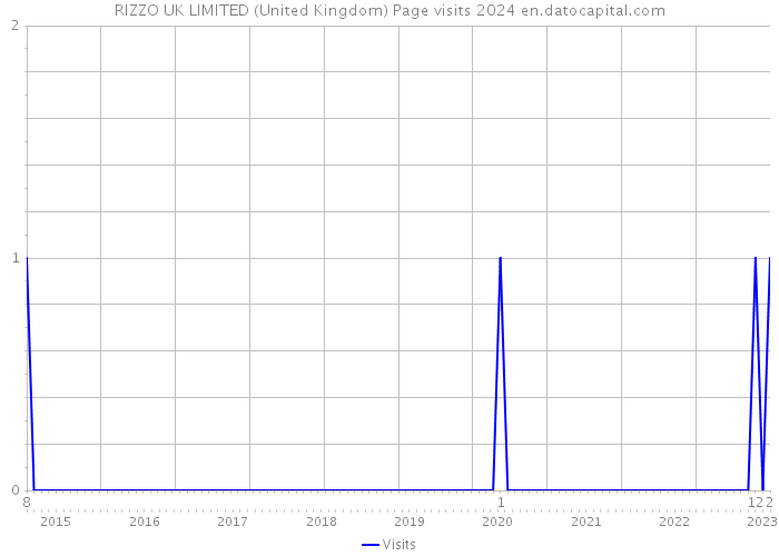 RIZZO UK LIMITED (United Kingdom) Page visits 2024 