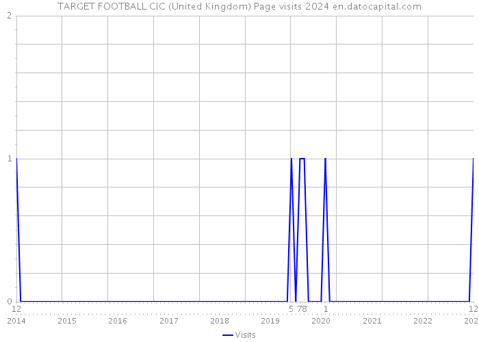 TARGET FOOTBALL CIC (United Kingdom) Page visits 2024 