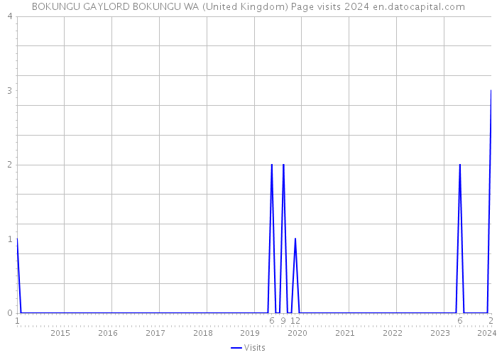 BOKUNGU GAYLORD BOKUNGU WA (United Kingdom) Page visits 2024 