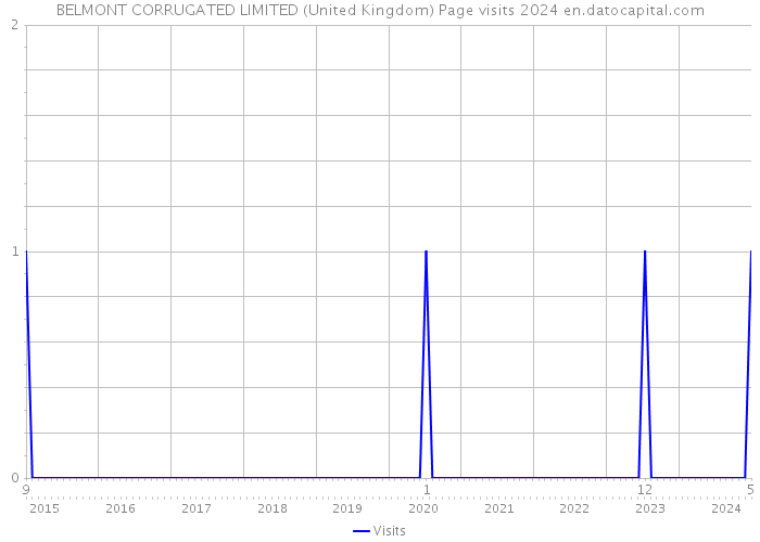 BELMONT CORRUGATED LIMITED (United Kingdom) Page visits 2024 